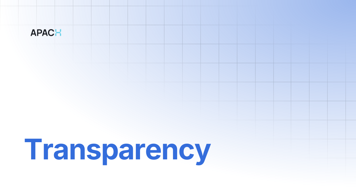 Transparency | Documentation